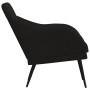 Sillón de terciopelo negro 63x76x80 cm en Sillones | Comprar online en Foru.es
