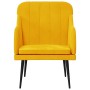 Sillón de terciopelo amarillo 63x76x80 cm en Sillones | Comprar online en Foru.es