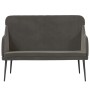 Banco de terciopelo gris oscuro 110x76x80 cm en Bancos | Comprar online en Foru.es