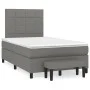 Cama box spring con colchón tela gris oscuro 120x200 cm de vidaXL, Camas y somieres - Ref: Foro24-3136582, Precio: 439,57 €, ...