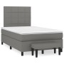 Cama box spring con colchón tela gris oscuro 120x200 cm de vidaXL, Camas y somieres - Ref: Foro24-3136582, Precio: 459,62 €, ...