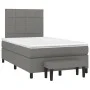 Cama box spring con colchón tela gris oscuro 120x200 cm de vidaXL, Camas y somieres - Ref: Foro24-3136582, Precio: 439,57 €, ...