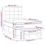 Cama box spring con colchón tela gris oscuro 120x200 cm de vidaXL, Camas y somieres - Ref: Foro24-3136582, Precio: 439,57 €, ...