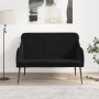 Banco de terciopelo negro 110x76x80 cm en Bancos | Comprar online en Foru.es