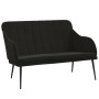 Banco de terciopelo negro 110x76x80 cm en Bancos | Comprar online en Foru.es