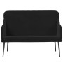 Banco de terciopelo negro 110x76x80 cm en Bancos | Comprar online en Foru.es