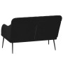 Banco de terciopelo negro 110x76x80 cm en Bancos | Comprar online en Foru.es