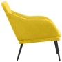 Banco de terciopelo amarillo 110x76x80 cm en Bancos | Comprar online en Foru.es