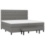 Cama box spring con colchón tela gris oscuro 200x200 cm de vidaXL, Camas y somieres - Ref: Foro24-3136862, Precio: 754,37 €, ...