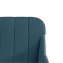 Banco de terciopelo azul 110x76x80 cm en Bancos | Comprar online en Foru.es