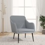 Sillón de tela gris claro 63x76x80 cm en Sillones | Comprar online en Foru.es
