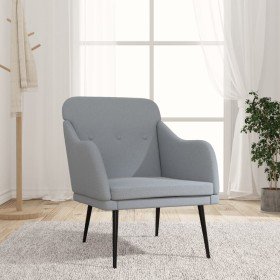 Sillón de tela gris claro 63x76x80 cm en Sillones | Comprar online en Foru.es