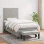 Cama box spring con colchón tela gris claro 90x190 cm de vidaXL, Camas y somieres - Ref: Foro24-3136397, Precio: 341,68 €, De...