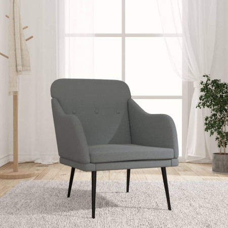Sillón de tela gris oscuro 63x76x80 cm en Sillones | Comprar online en Foru.es
