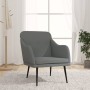Sillón de tela gris oscuro 63x76x80 cm en Sillones | Comprar online en Foru.es