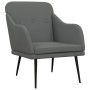 Sillón de tela gris oscuro 63x76x80 cm en Sillones | Comprar online en Foru.es