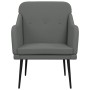 Sillón de tela gris oscuro 63x76x80 cm en Sillones | Comprar online en Foru.es