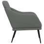 Sillón de tela gris oscuro 63x76x80 cm en Sillones | Comprar online en Foru.es