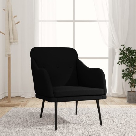 Sillón de tela negro 63x76x80 cm en Sillones | Comprar online en Foru.es
