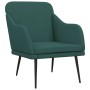 Sillón de tela verde oscuro 63x76x80 cm en Sillones | Comprar online en Foru.es