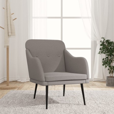 Sillón de tela gris taupe 63x76x80 cm en Sillones | Comprar online en Foru.es