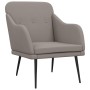 Sillón de tela gris taupe 63x76x80 cm en Sillones | Comprar online en Foru.es