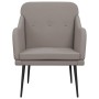 Sillón de tela gris taupe 63x76x80 cm en Sillones | Comprar online en Foru.es