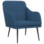 Sillón de tela azul 63x76x80 cm en Sillones | Comprar online en Foru.es