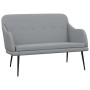 Banco de tela gris claro 110x76x80 cm en Bancos | Comprar online en Foru.es
