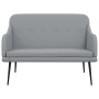 Banco de tela gris claro 110x76x80 cm en Bancos | Comprar online en Foru.es