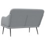 Banco de tela gris claro 110x76x80 cm en Bancos | Comprar online en Foru.es