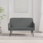 Banco de tela gris oscuro 110x76x80 cm en Bancos | Comprar online en Foru.es