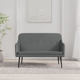 Banco de tela gris oscuro 110x76x80 cm en Bancos | Comprar online en Foru.es