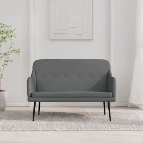 Banco de tela gris oscuro 110x76x80 cm en Bancos | Comprar online en Foru.es