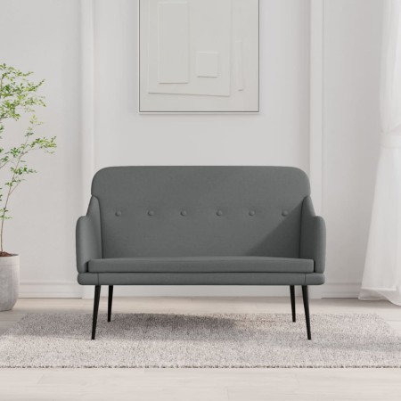 Banco de tela gris oscuro 110x76x80 cm en Bancos | Comprar online en Foru.es