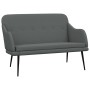 Banco de tela gris oscuro 110x76x80 cm en Bancos | Comprar online en Foru.es