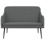 Banco de tela gris oscuro 110x76x80 cm en Bancos | Comprar online en Foru.es