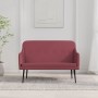 Banco de tela rojo tinto 110x76x80 cm en Bancos | Comprar online en Foru.es