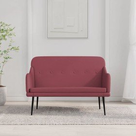 Banco de tela rojo tinto 110x76x80 cm en Bancos | Comprar online en Foru.es