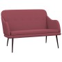 Banco de tela rojo tinto 110x76x80 cm en Bancos | Comprar online en Foru.es