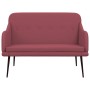 Banco de tela rojo tinto 110x76x80 cm en Bancos | Comprar online en Foru.es
