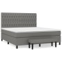 Cama box spring con colchón tela gris oscuro 180x200 cm de vidaXL, Camas y somieres - Ref: Foro24-3136854, Precio: 704,72 €, ...