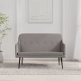 Banco de tela gris taupé 110x76x80 cm en Bancos | Comprar online en Foru.es