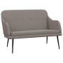 Banco de tela gris taupé 110x76x80 cm en Bancos | Comprar online en Foru.es