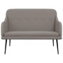 Banco de tela gris taupé 110x76x80 cm en Bancos | Comprar online en Foru.es