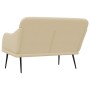 Banco de tela color crema 110x76x80 cm en Bancos | Comprar online en Foru.es