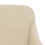 Banco de tela color crema 110x76x80 cm en Bancos | Comprar online en Foru.es