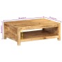 Mesa de centro de madera maciza mango 80x55x30 cm en Mesas de centro | Comprar online en Foru.es