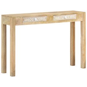 Mesa consola madera maciza de mango decolorada 110x30x75 cm en Mesas auxiliares | Comprar online en Foru.es