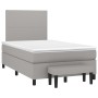 Cama box spring con colchón tela gris claro 120x200 cm de vidaXL, Camas y somieres - Ref: Foro24-3136421, Precio: 432,93 €, D...